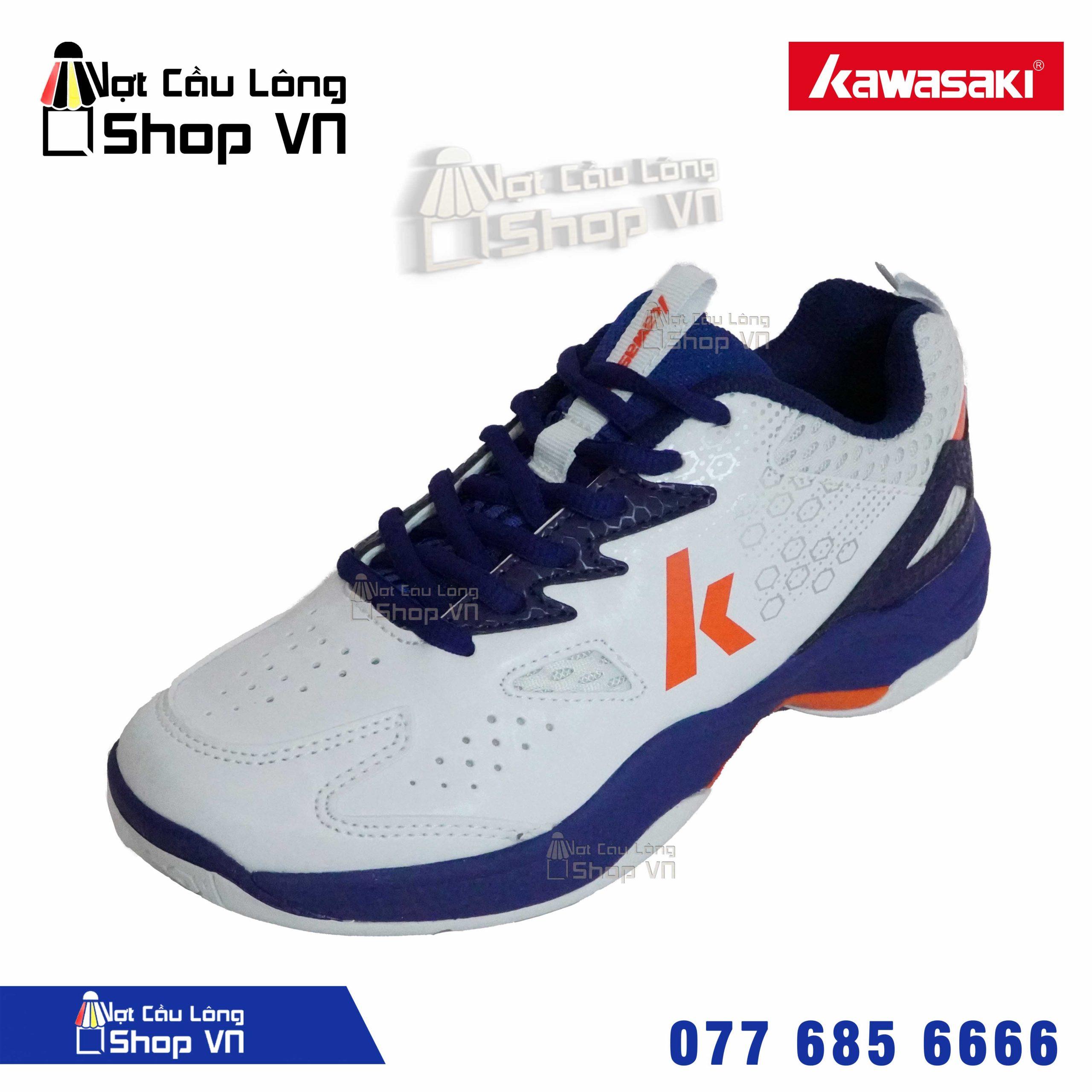 Giày cầu lông Kawasaki A3307 – Trắng xanh