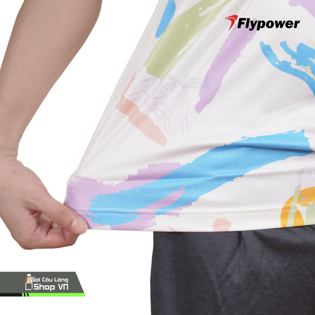 Áo cầu lông Flypower Rinjani 14 màu trắng