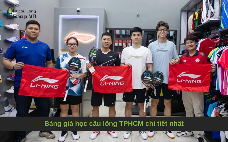 Bảng giá học cầu lông TPHCM chi tiết nhất