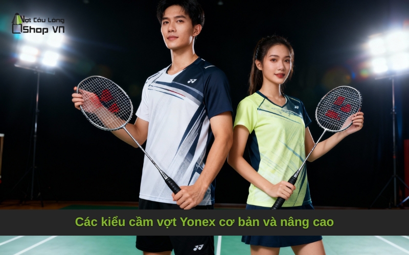 Các kiểu cầm vợt Yonex cơ bản và nâng cao