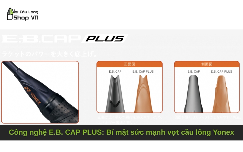Công nghệ E.B. CAP PLUS: Bí mật sức mạnh vợt cầu lông Yonex