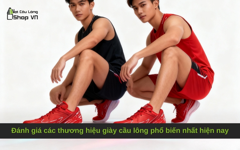 Đánh giá các thương hiệu giày cầu lông phổ biến nhất hiện nay