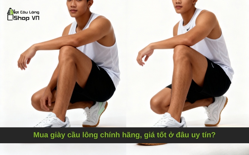 Mua giày cầu lông chính hãng, giá tốt ở đâu uy tín?