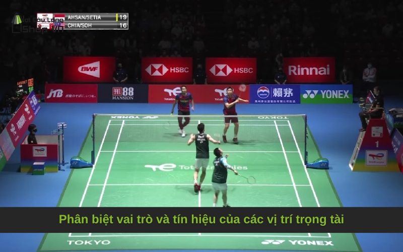 Phân biệt vai trò và tín hiệu của các vị trí trọng tài