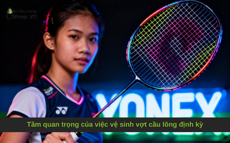 Tầm quan trọng của việc vệ sinh vợt cầu lông định kỳ