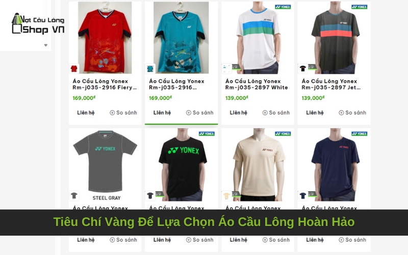 Tiêu Chí Vàng Để Lựa Chọn Áo Cầu Lông Hoàn Hảo