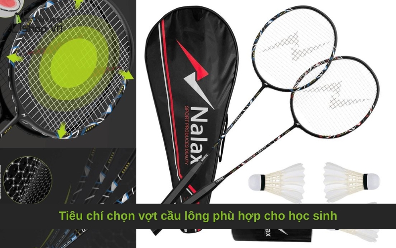 Tiêu chí chọn vợt cầu lông phù hợp cho học sinh