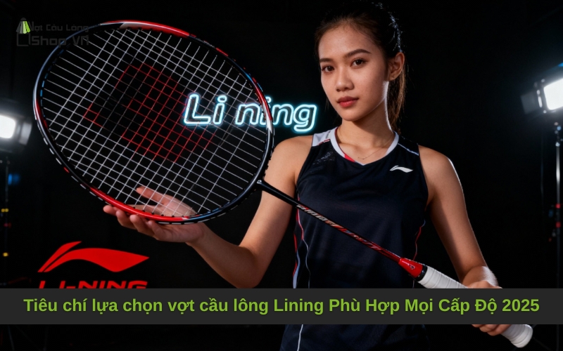 Tiêu chí lựa chọn vợt cầu lông Lining Phù Hợp Mọi Cấp Độ 2025