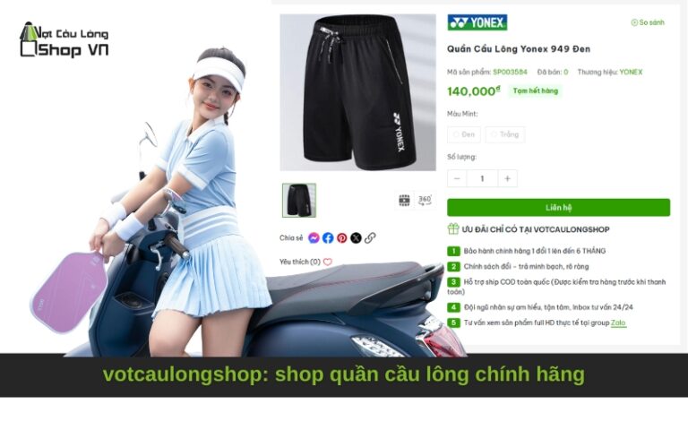 votcaulongshop: shop quần cầu lông chính hãng