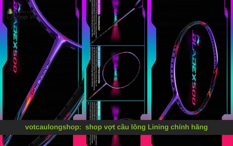 votcaulongshop: shop vợt cầu lông Lining chính hãng
